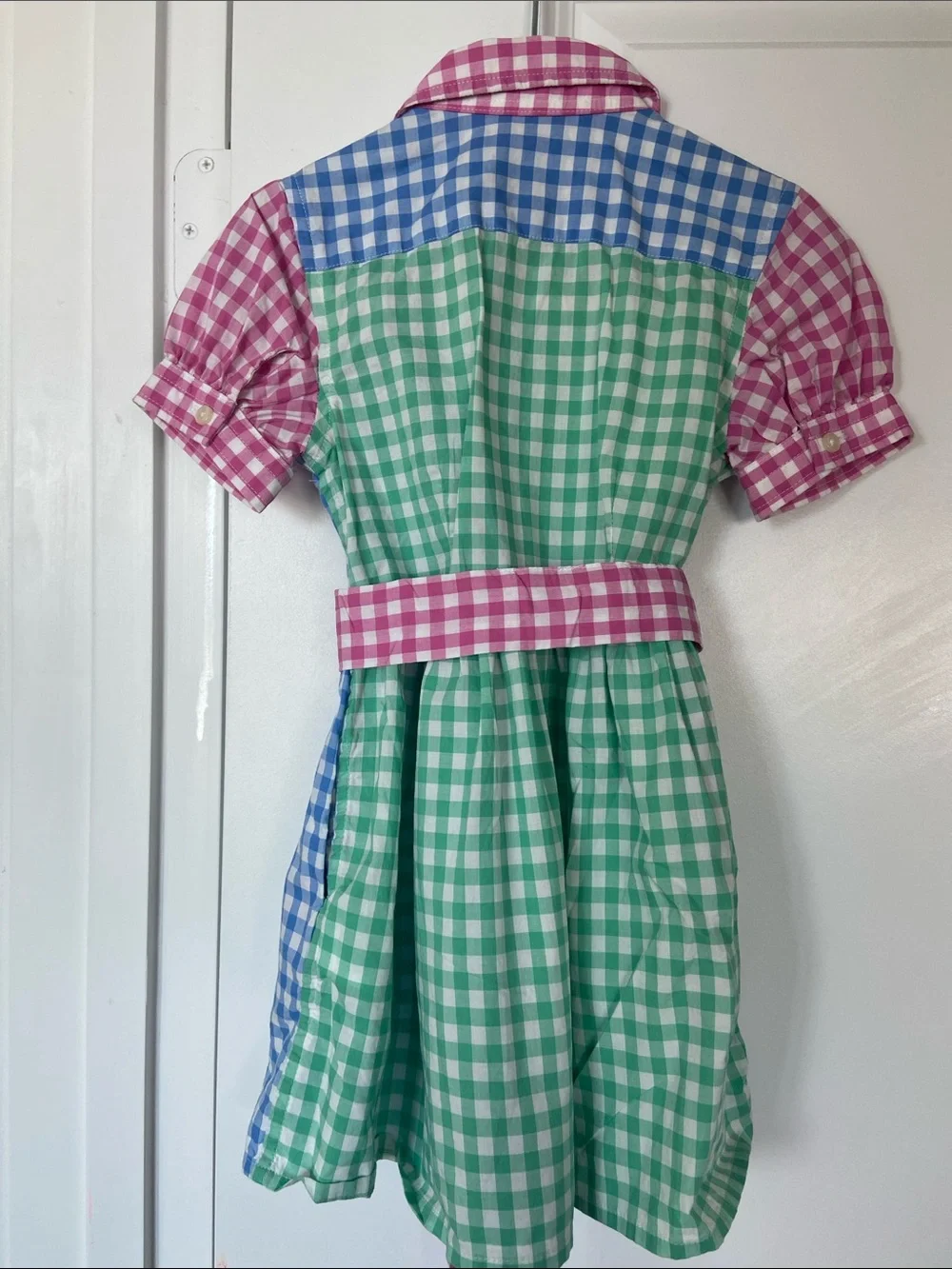 Ralph Lauren Pink, Green & Blue Gingham Polo Dress
